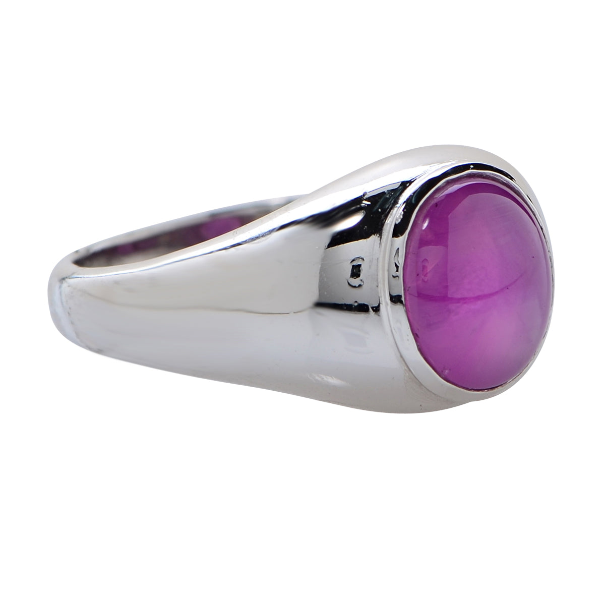 Masculine and Modern Design 7.34 Ct.Star Sapphire Ring-V7495-1