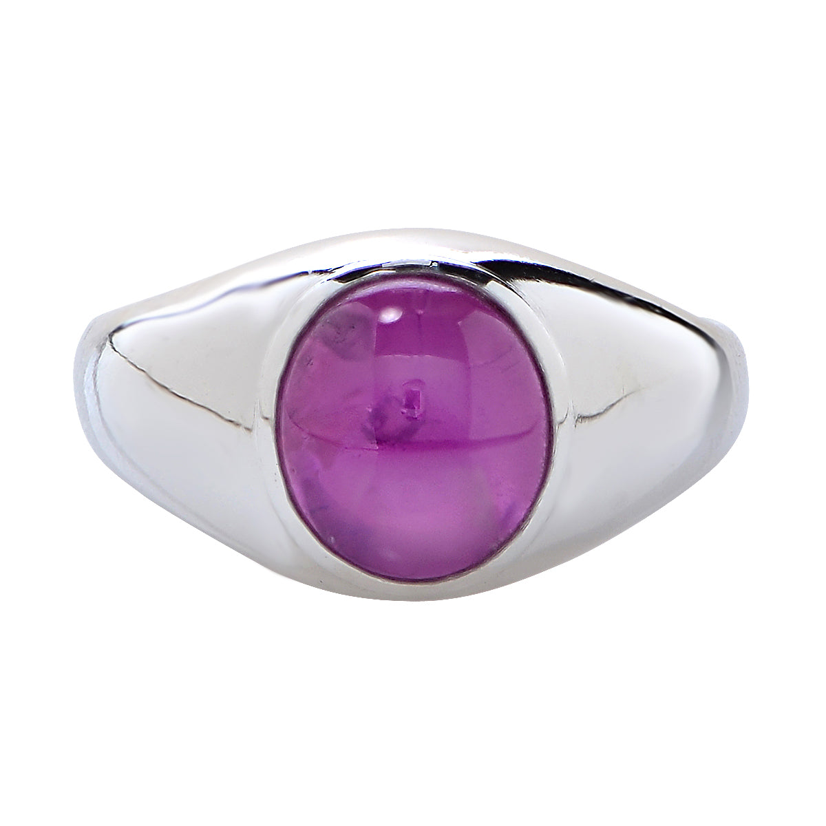 Masculine and Modern Design 7.34 Ct.Star Sapphire Ring-V7495-1