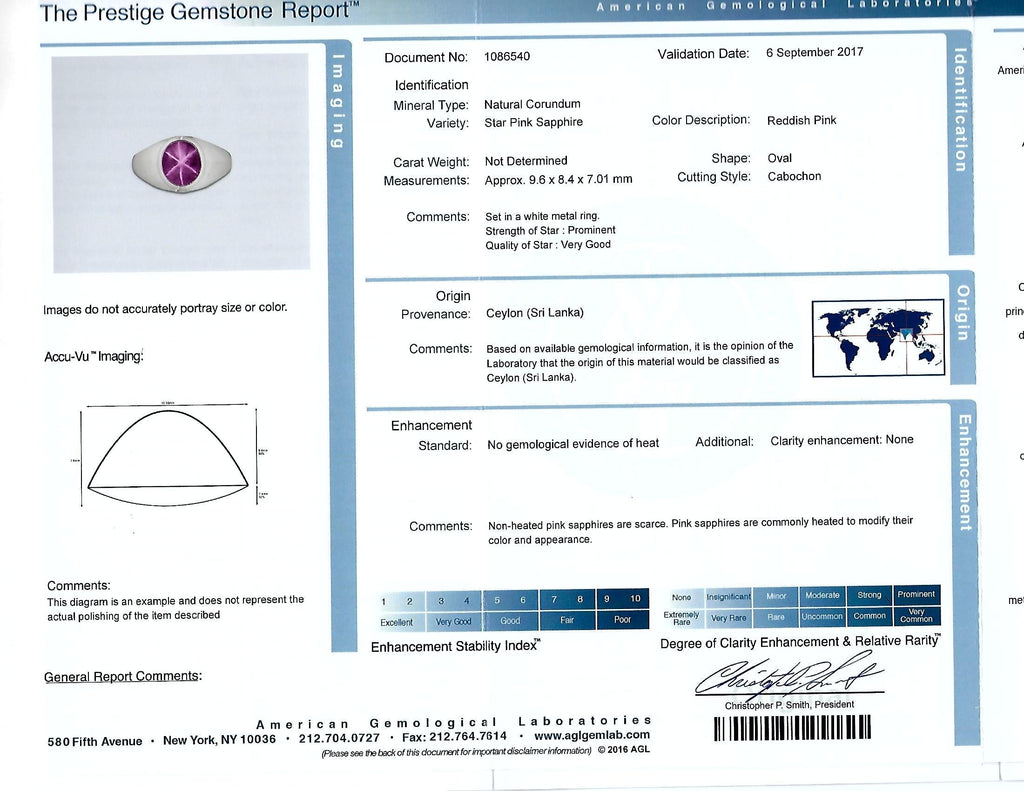 Masculine and Modern Design 7.34 Ct.Star Sapphire Ring-V7495-1