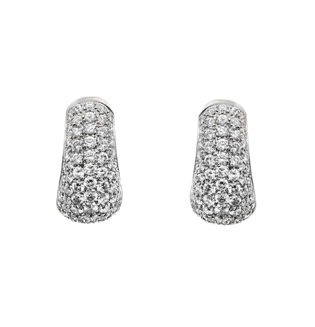 Bvlgari Pave' Diamond Earrings - V51207