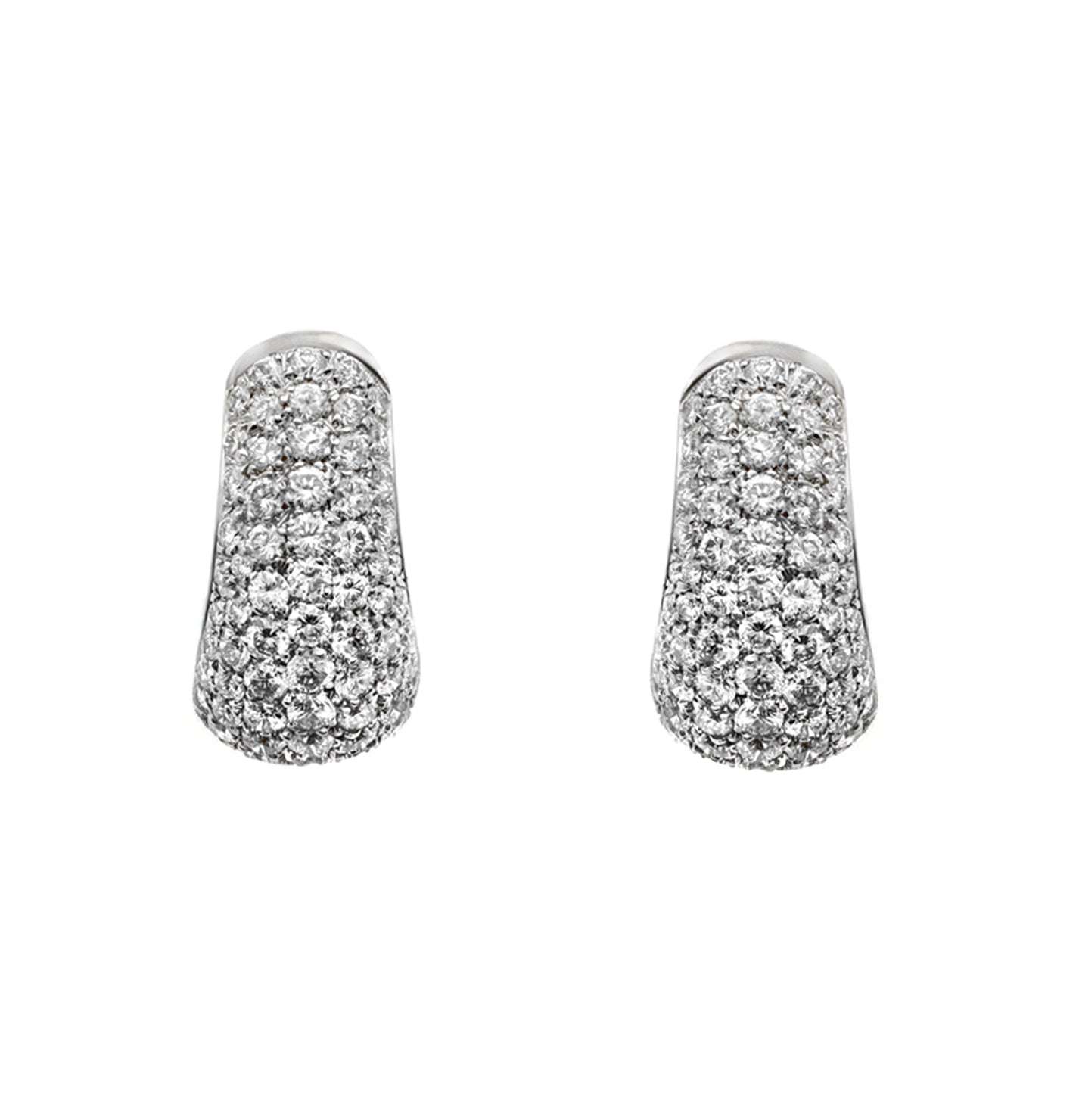 Bvlgari Pave' Diamond Earrings - V51207