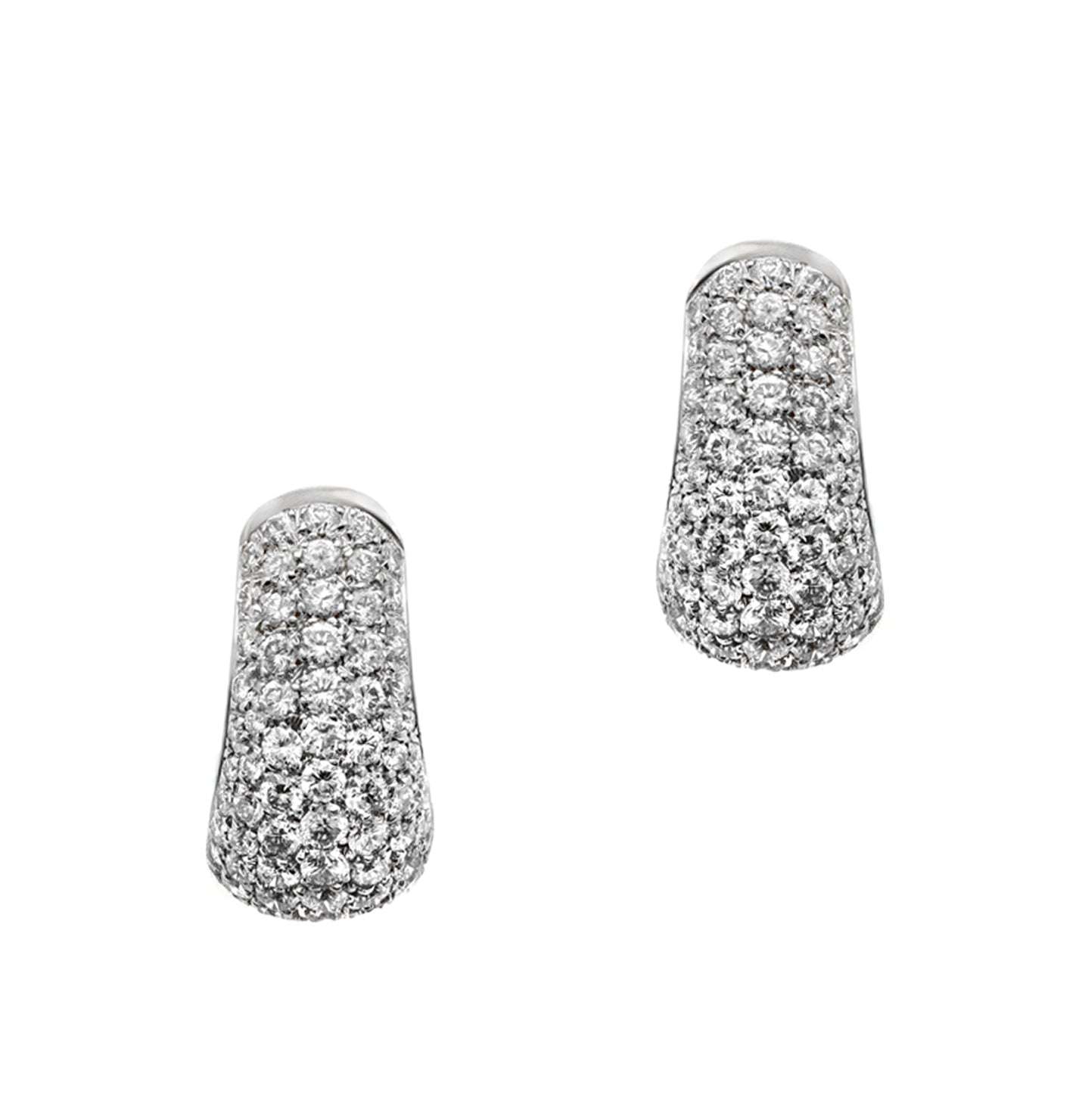 Bvlgari Pave' Diamond Earrings - V51207