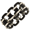 Black Onyx White Gold Bracelet -V51226