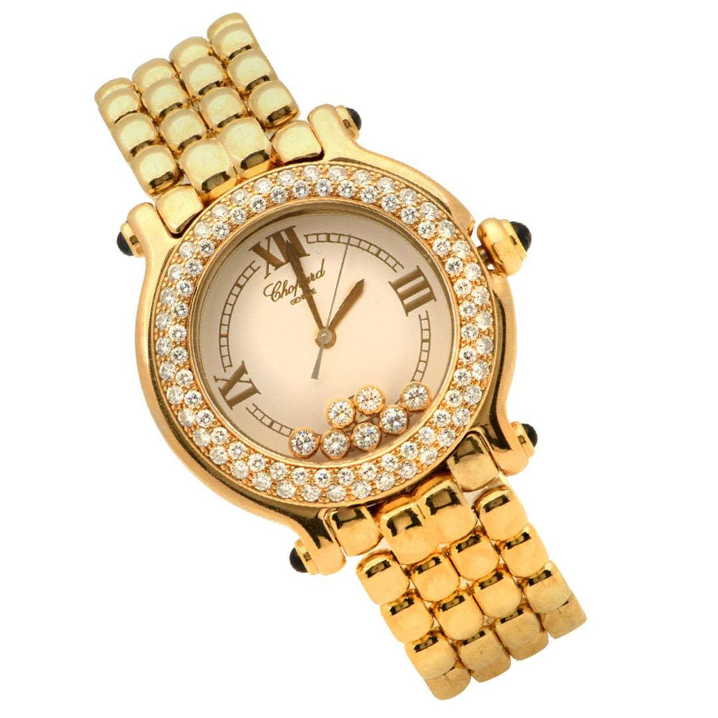 18k Yellow Gold Chopard Happy Sport Watch -V51241