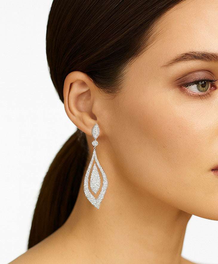 4.63ct Diamond Dangle Earrings - V48027