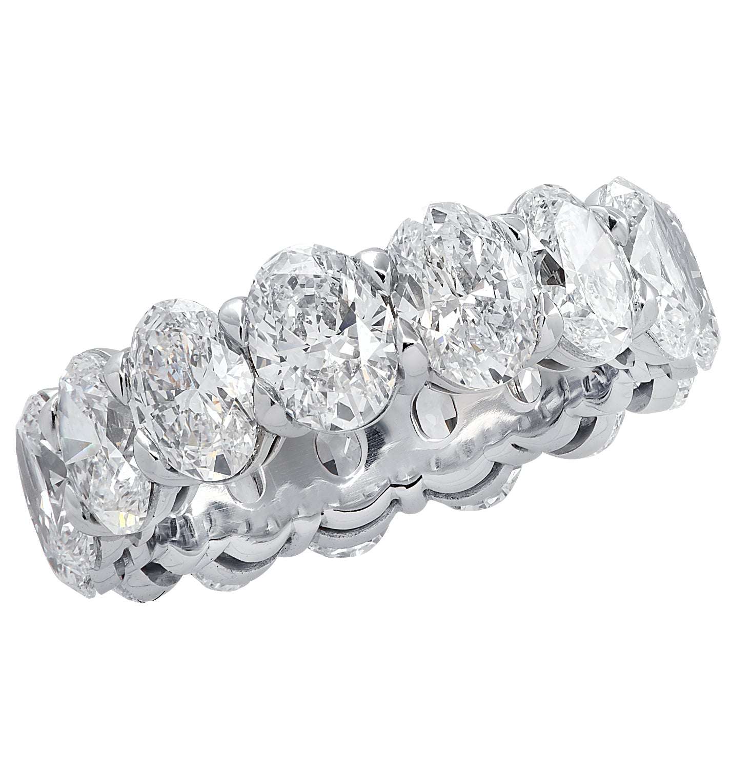 Vivid Diamonds GIA Certified 7.90 Carat Oval Eternity Band -V26115 Vivid Diamonds